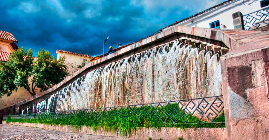 San blas fountains Cusco Peru