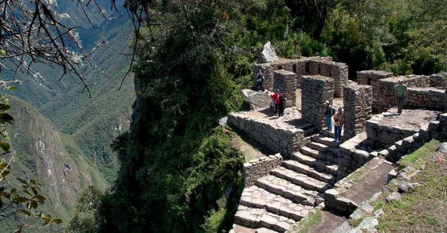 Inca trail to Machu Picchu - intipunku or Sun Gate