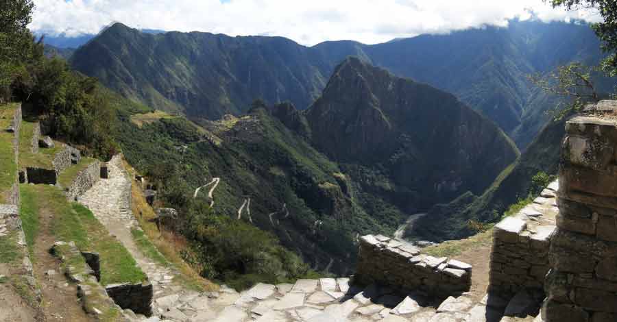 Machu Picchu view from Intipunku