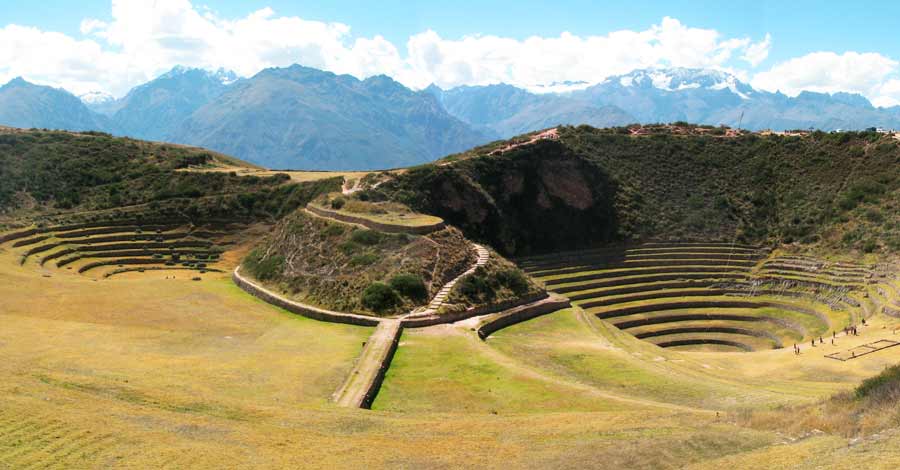 Moray Inca terraces in the sacred valley of the Incas