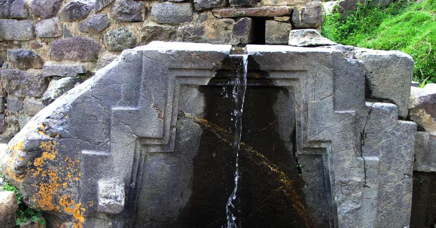 Ollantaytambo water founds