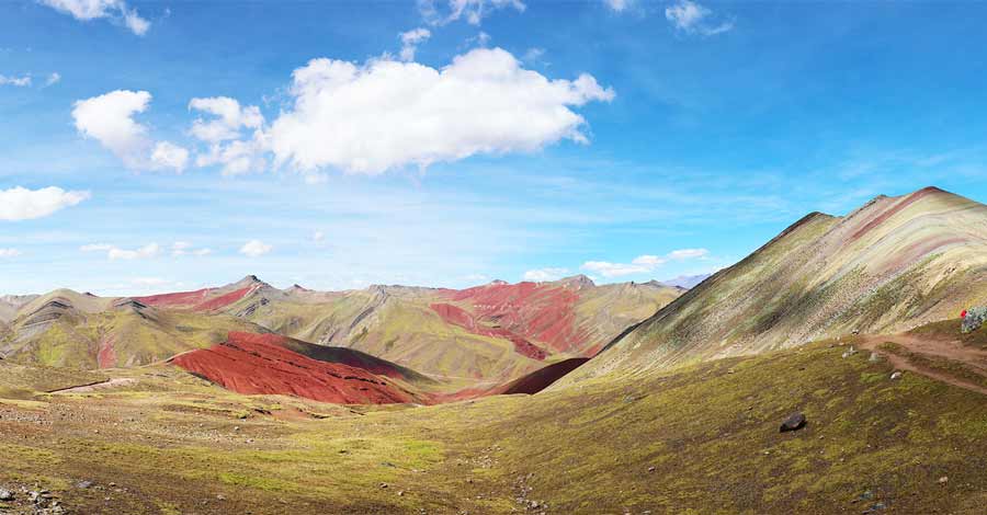 Landscapes in Palccoyo Rainbow Mountain Peru