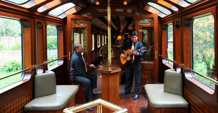 Music onboard - Hiram Bingham trai, Peru Rail