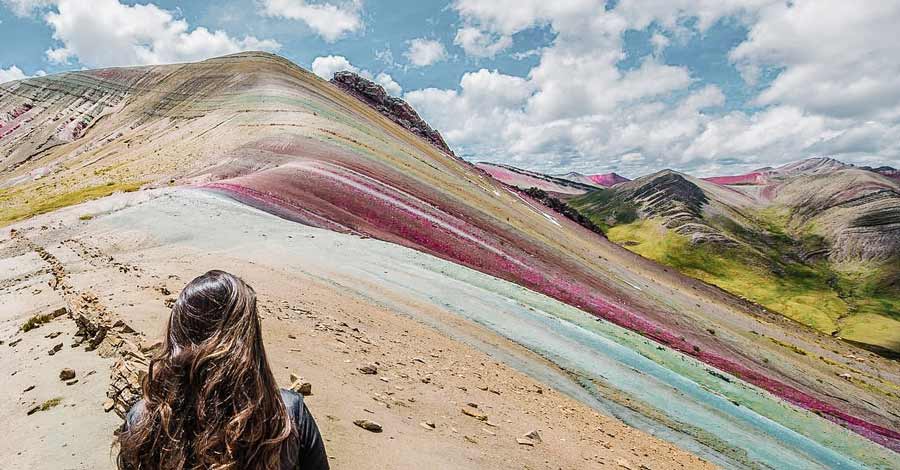 Palccoyo rainbow mountain in Peru