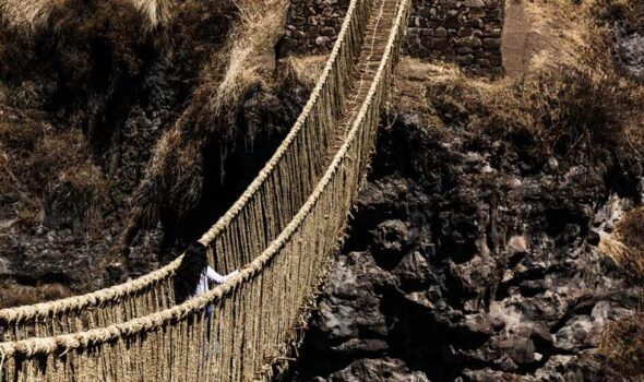 Q’eswachaka bridge, the last Inca suspension bridge in the world