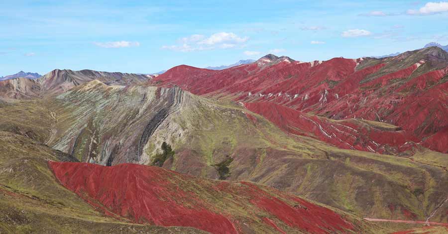 Red Valley in Palccoyo Rainbow Mountain Peru