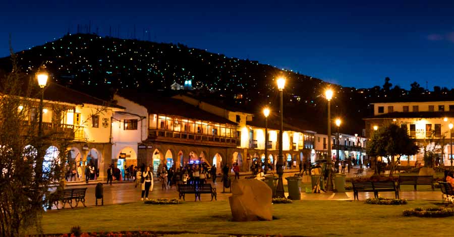 Cusco city at night - Auri Peru Travel