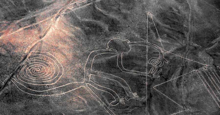 Nazca lines, lines of Nazca, the Monkey