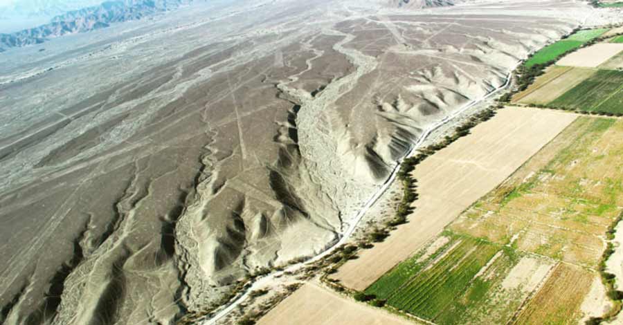 Nazca lines in the Nazca desert