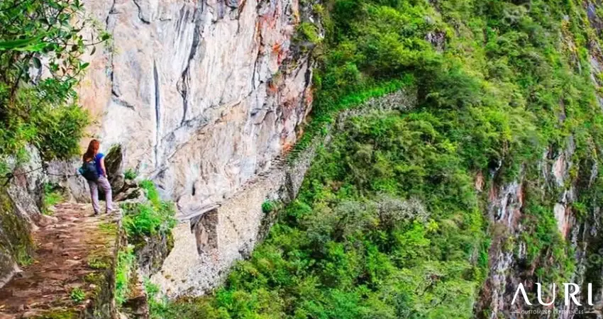 Inca Bridge Route in Machu Picchu