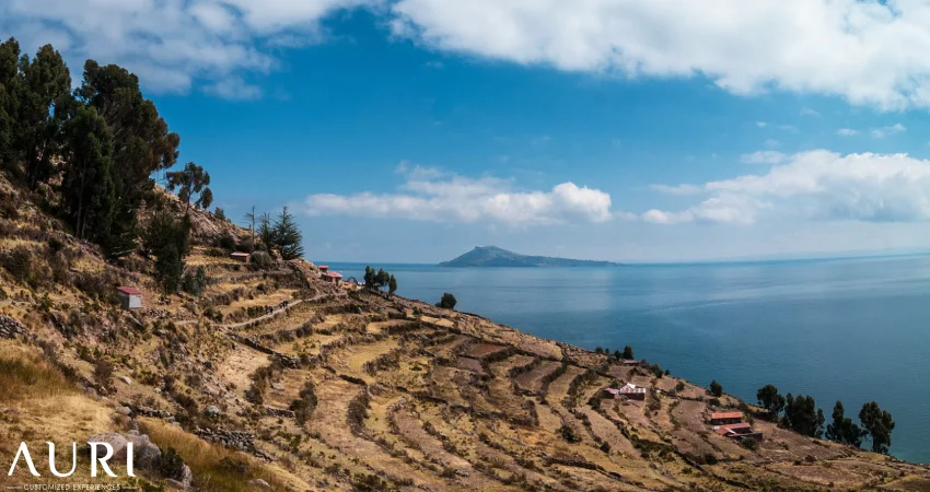 Lake Titicaca, view from Taquile Auri Peru