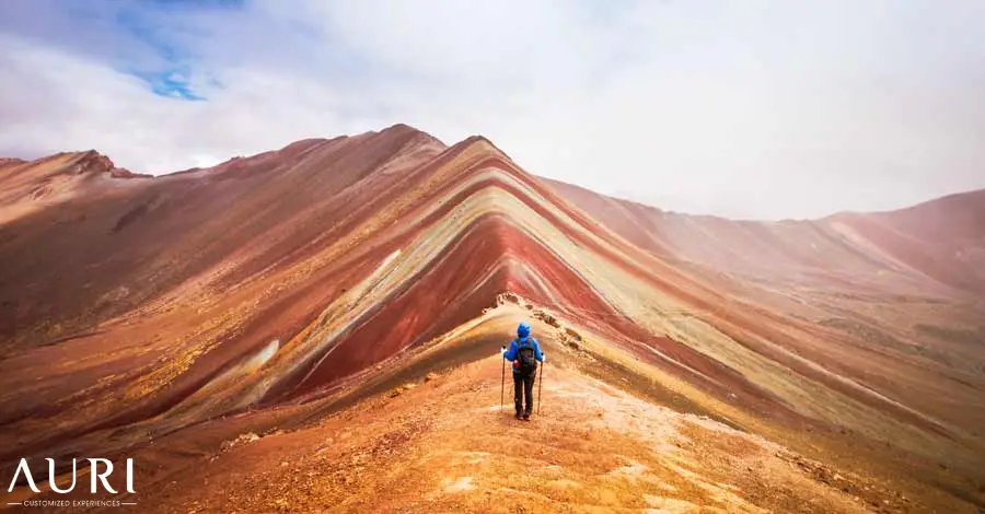 The Rainbow Mountain in Cusco Peru