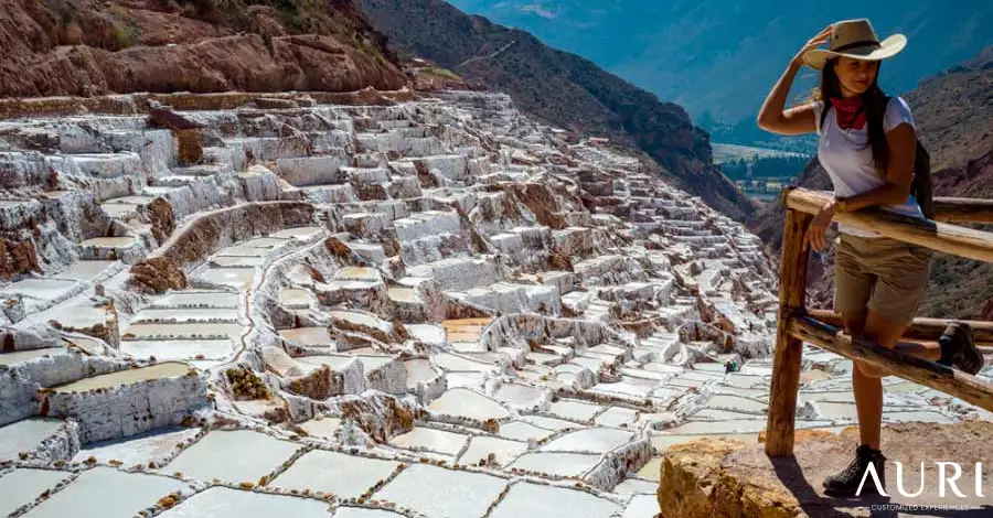 Salt mines or Salineras in Cusco, Peru