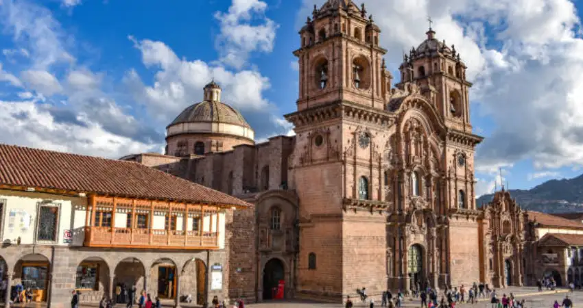 cusco main square church of the society of jesus