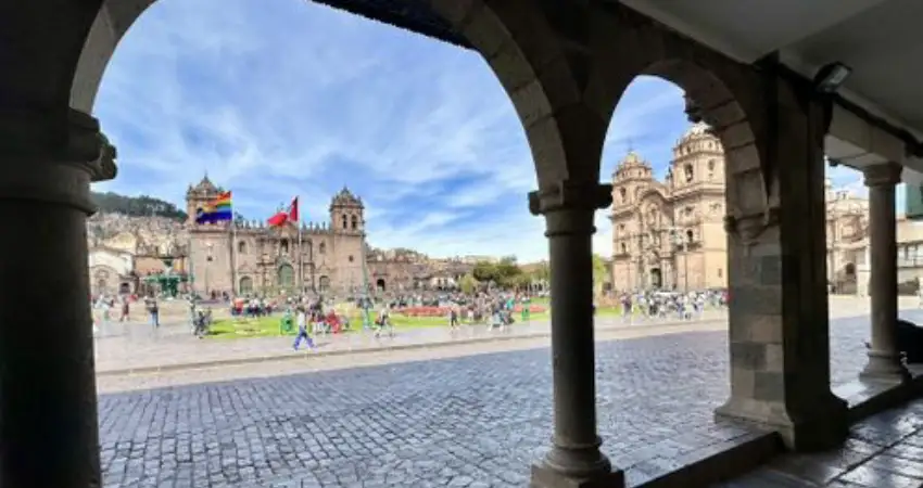 cusco main square portals