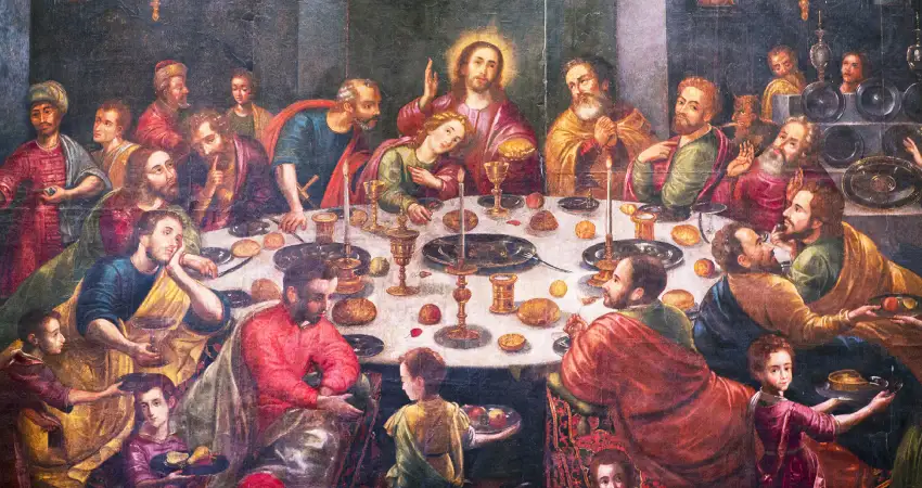 cusco cathedral painting of the last supper