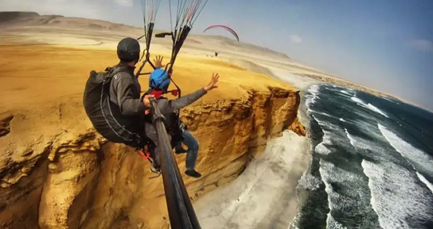 paragliding paracas national reserve