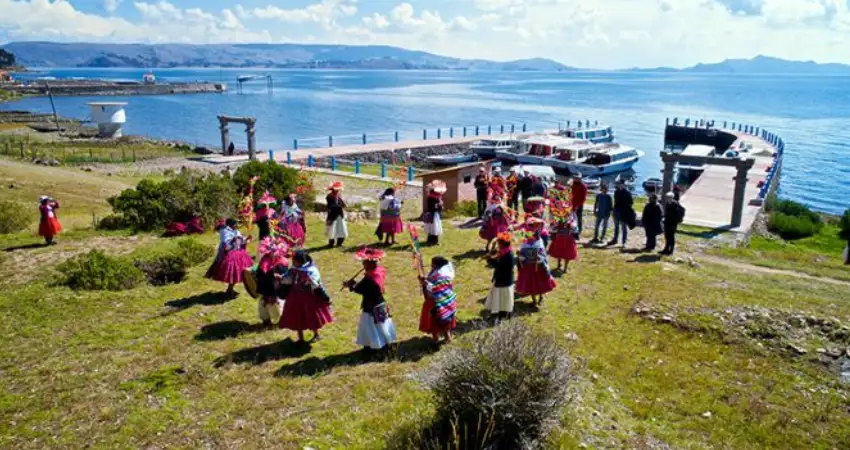 lake titicaca map amantani island