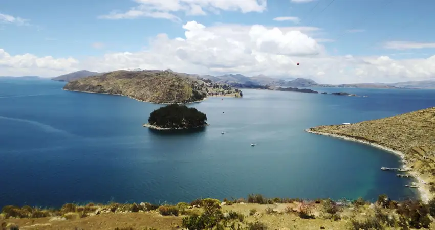 lake titicaca map sun island