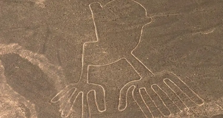 nazca lines map hands