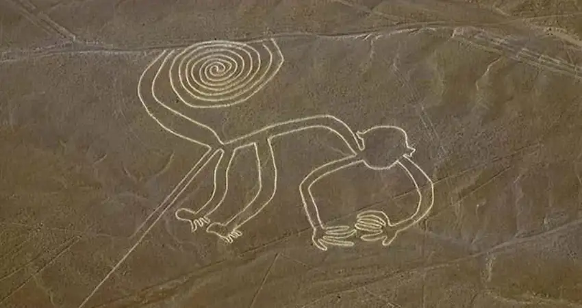 nazca lines map monkey