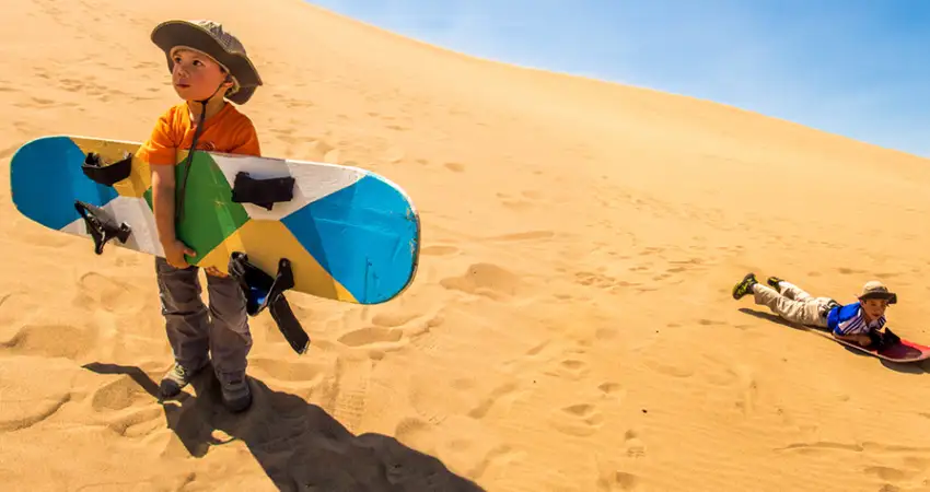 paracas sandboarding equipment