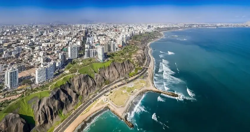 peru tourist map the coast