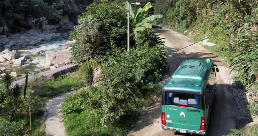 Bus from Aguas Calientes to Machu Picchu