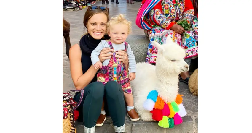 travel to peru with a baby interact with locals