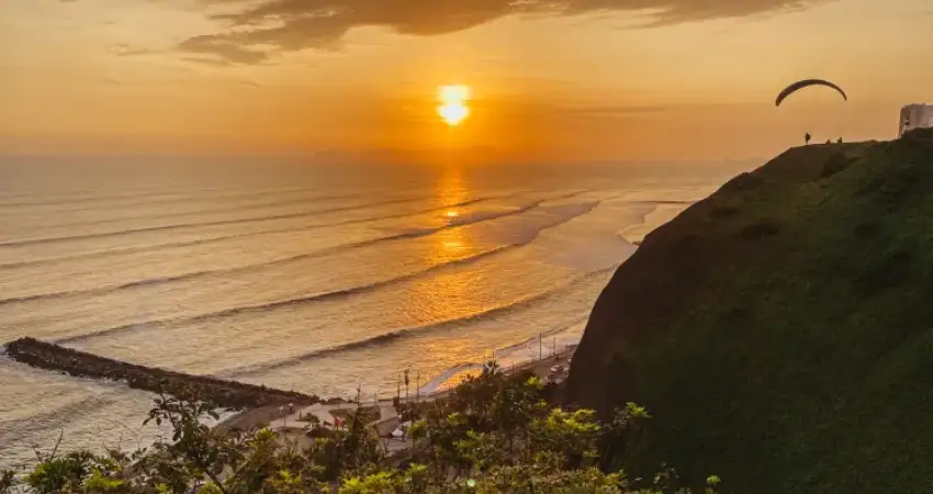 Sunset in Lima Peru