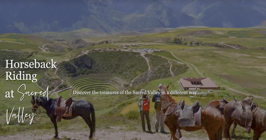 horseback riding at sacred valley