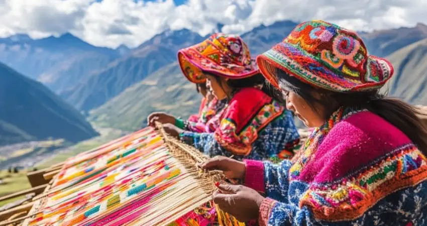 traditional weaving in peru personalized learning